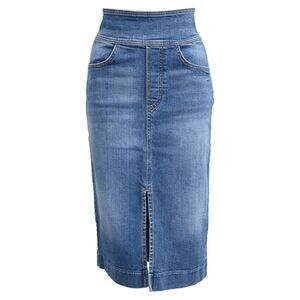 Ba&sh Date Midi Skirt in Light Blue Denim